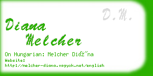 diana melcher business card